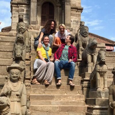 Auf Kultur-Entdeckungen in Kathmandu.